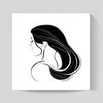 black hair band image